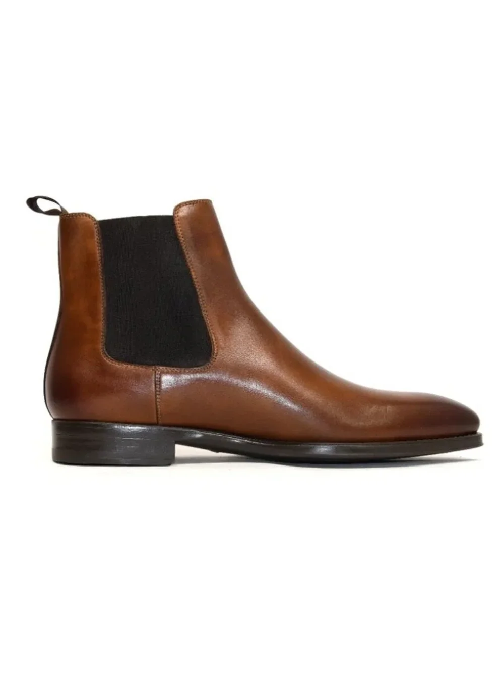 New! Magnanni Burlo Chelsea Boots 24199 Cognac 9.5 US M DD466A